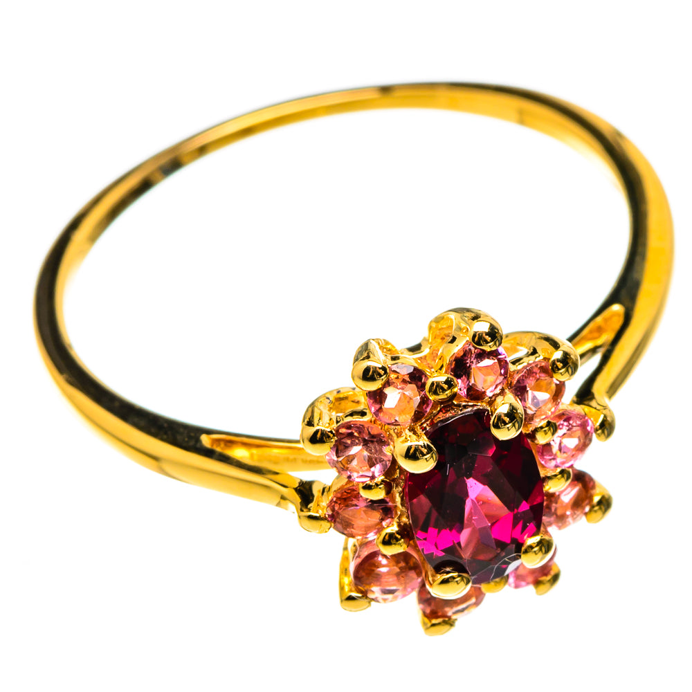 Rhodolite Garnet Rings handcrafted by Anasilvercos - RING100518