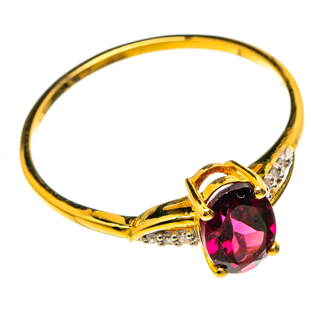 Rhodolite Garnet Rings handcrafted by Anasilvercos - RING100519