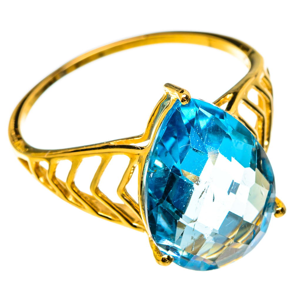 Blue Topaz Rings handcrafted by Anasilvercos - RING100521
