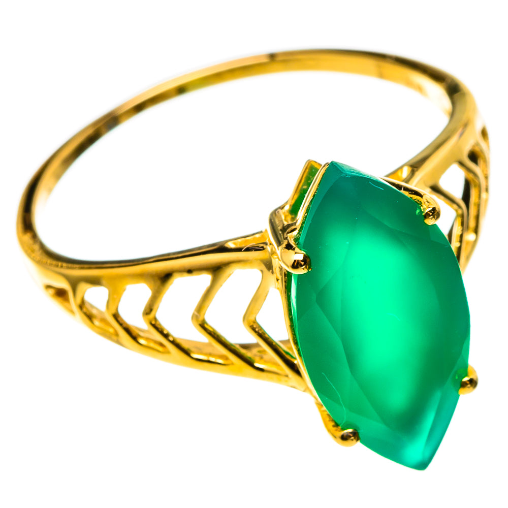Green Onyx Rings handcrafted by Anasilvercos - RING100522