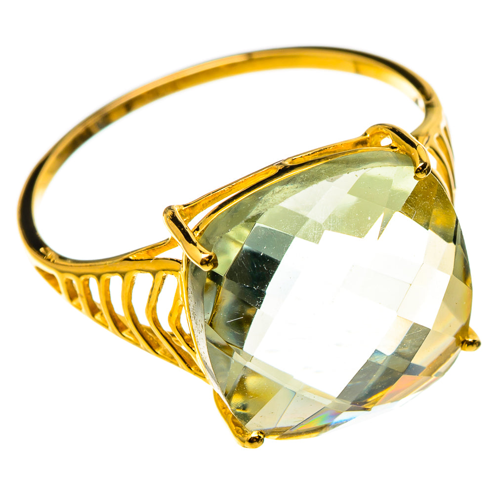 Green Amethyst Rings handcrafted by Anasilvercos - RING100535 - Photo 2