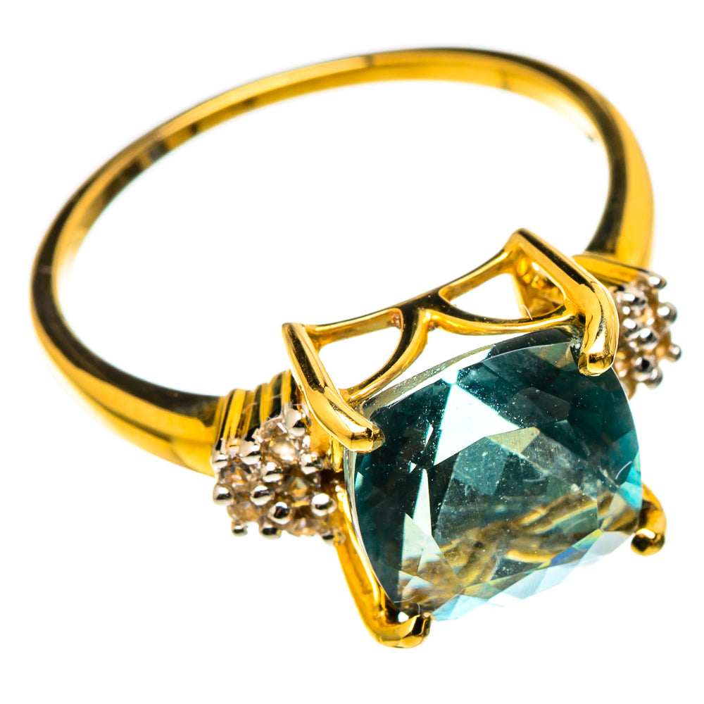 Blue Topaz Rings handcrafted by Anasilvercos - RING100537