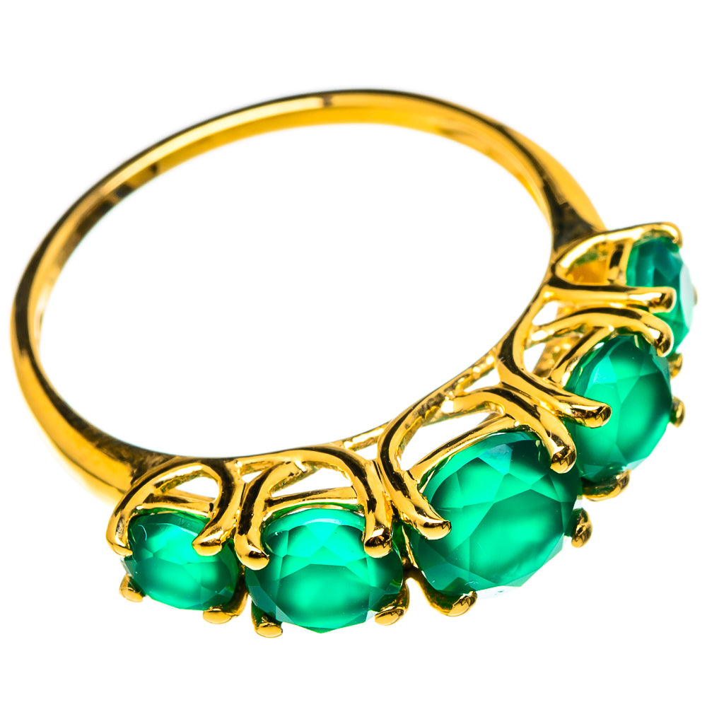 Green Onyx Rings handcrafted by Anasilvercos - RING100538