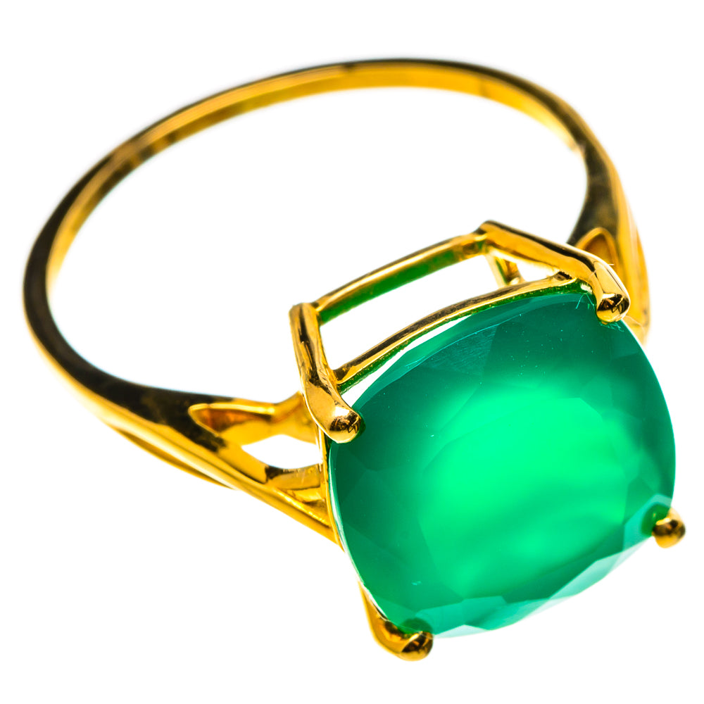 Green Onyx Rings handcrafted by Anasilvercos - RING100541
