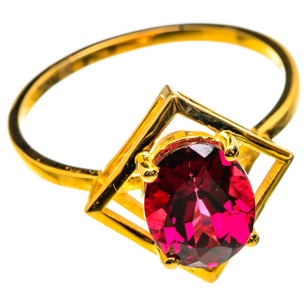 Rhodolite Garnet Rings handcrafted by Anasilvercos - RING100542