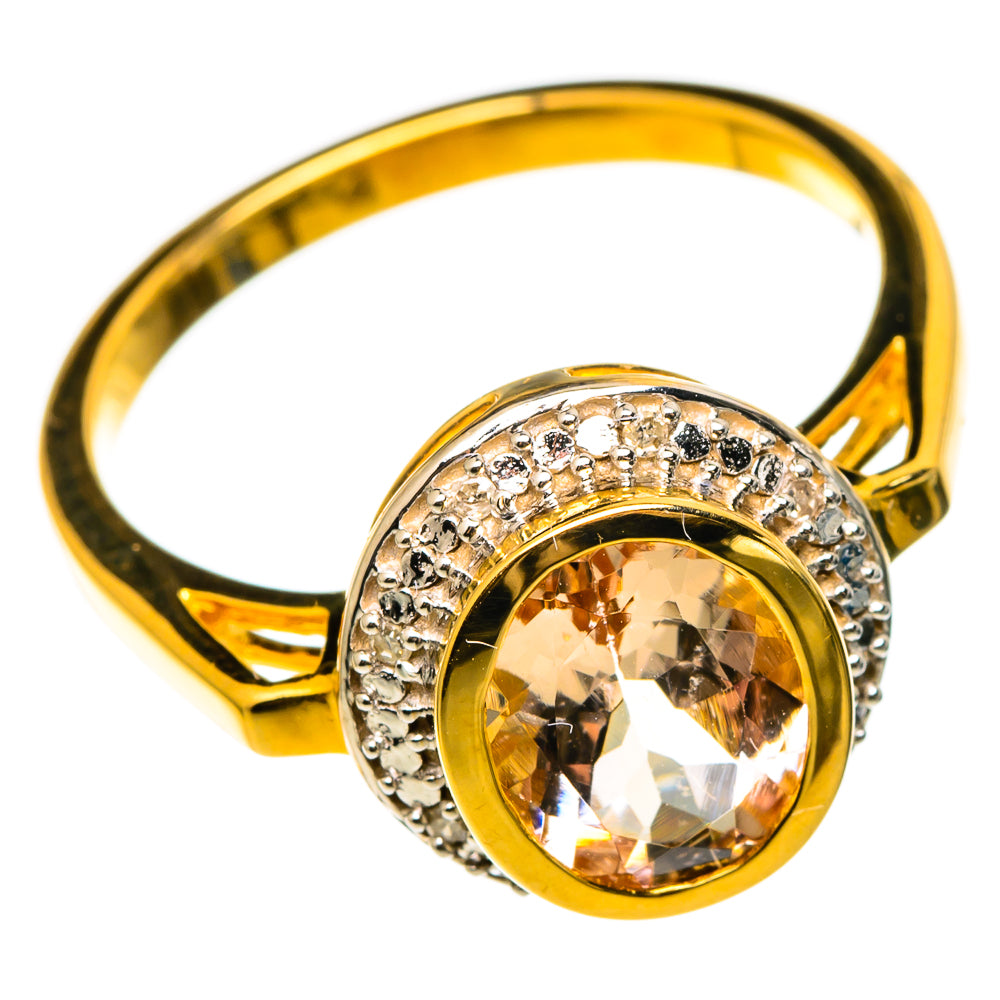 Morganite Rings handcrafted by Anasilvercos - RING100555