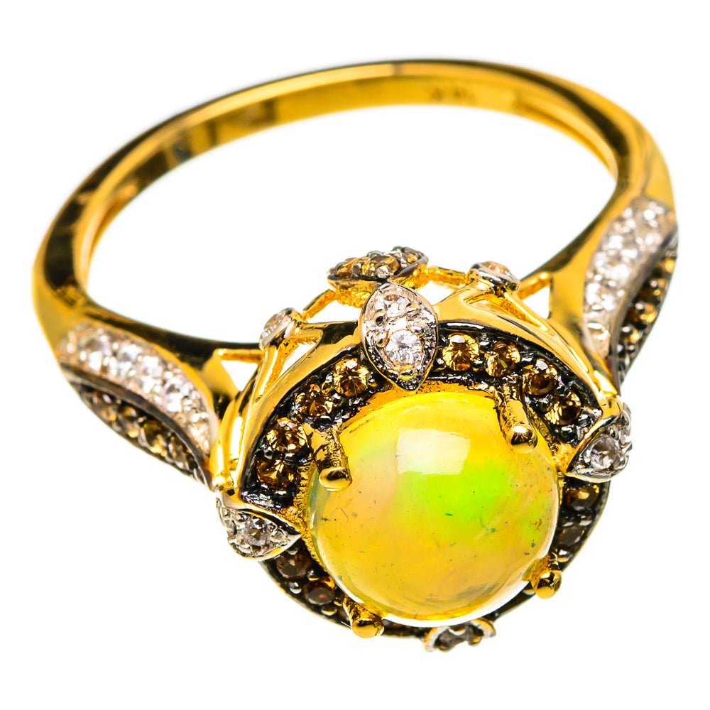 Ethiopian Opal Rings handcrafted by Anasilvercos - RING100562 - Photo 2