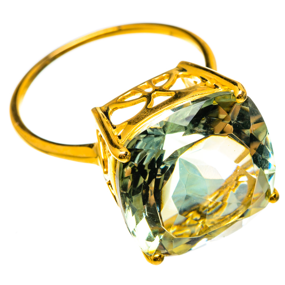Green Amethyst Rings handcrafted by Anasilvercos - RING100572 - Photo 2