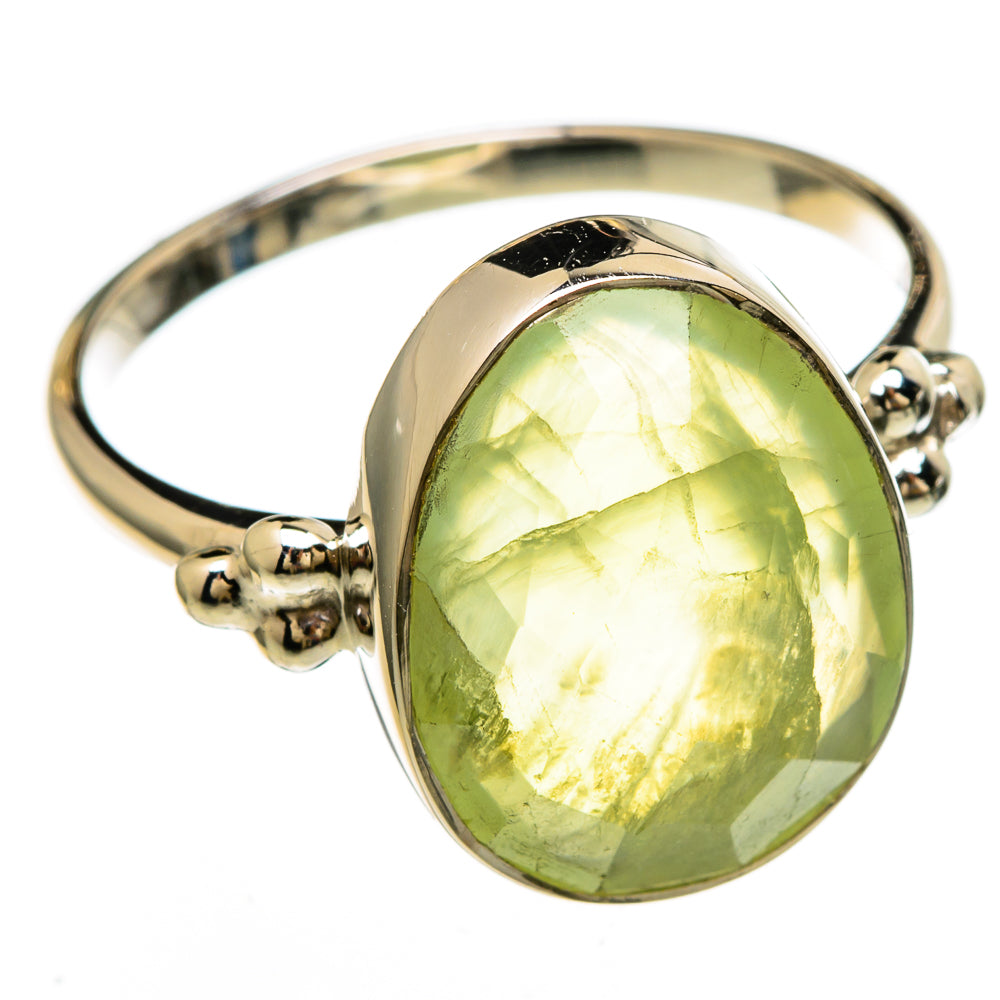Prehnite Rings handcrafted by Anasilvercos - RING100582