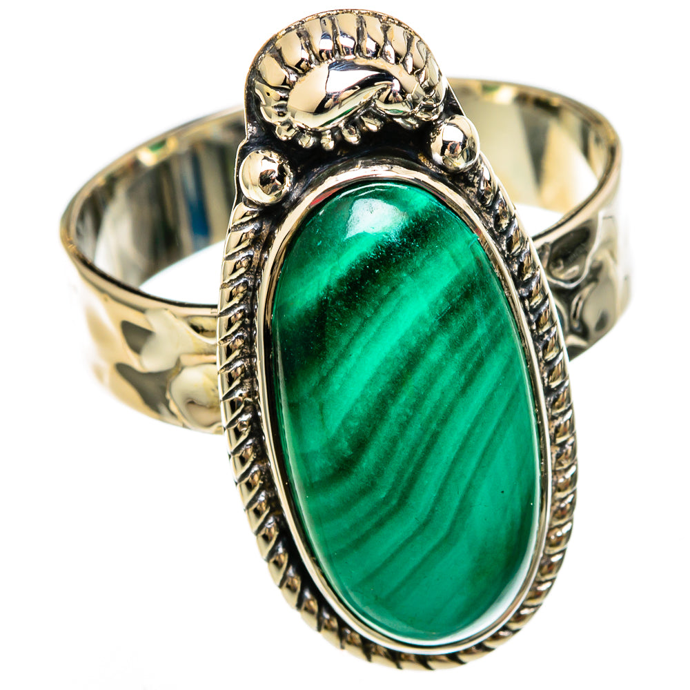 Malachite Rings handcrafted by Anasilvercos - RING100583