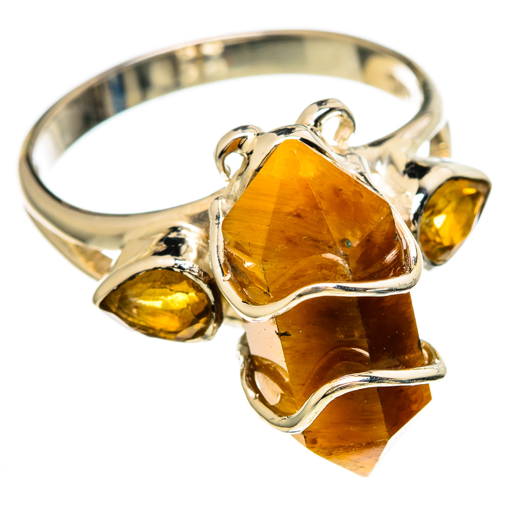 Tiger Eye Rings handcrafted by Anasilvercos - RING100584