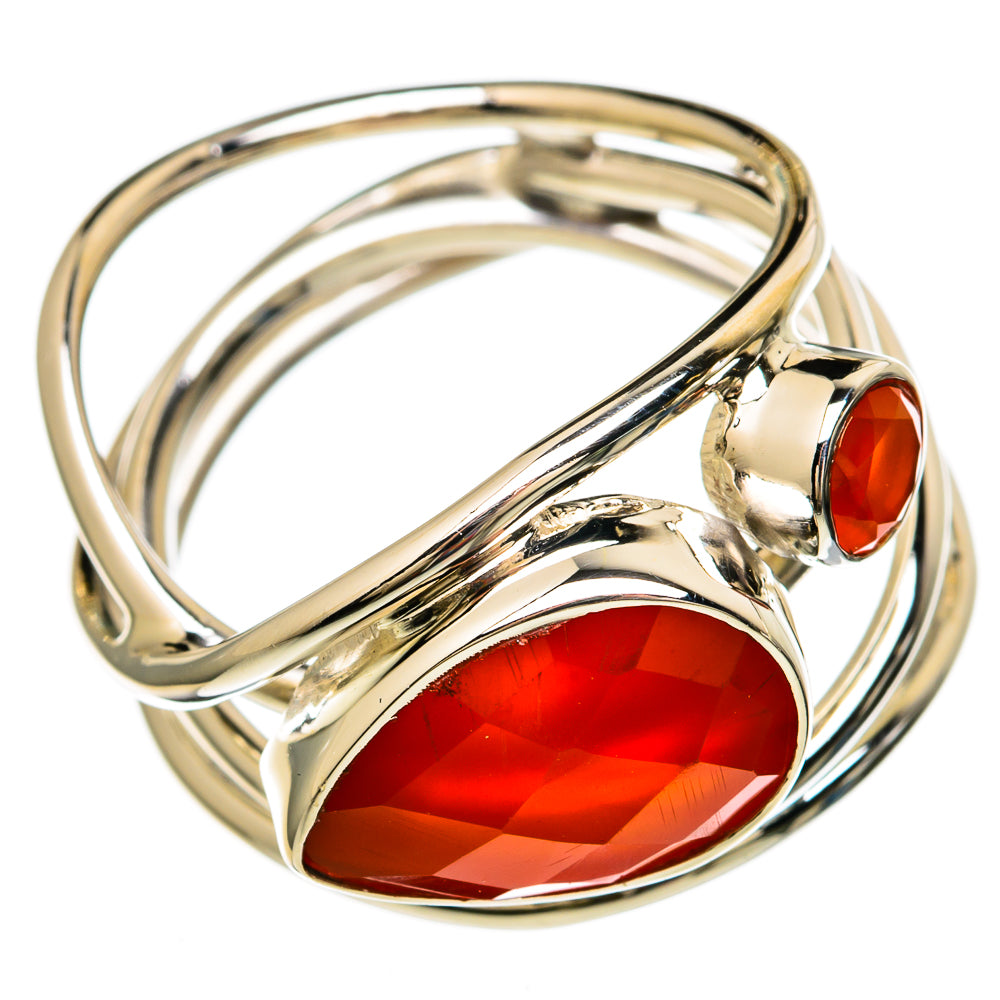Carnelian Rings handcrafted by Anasilvercos - RING100585