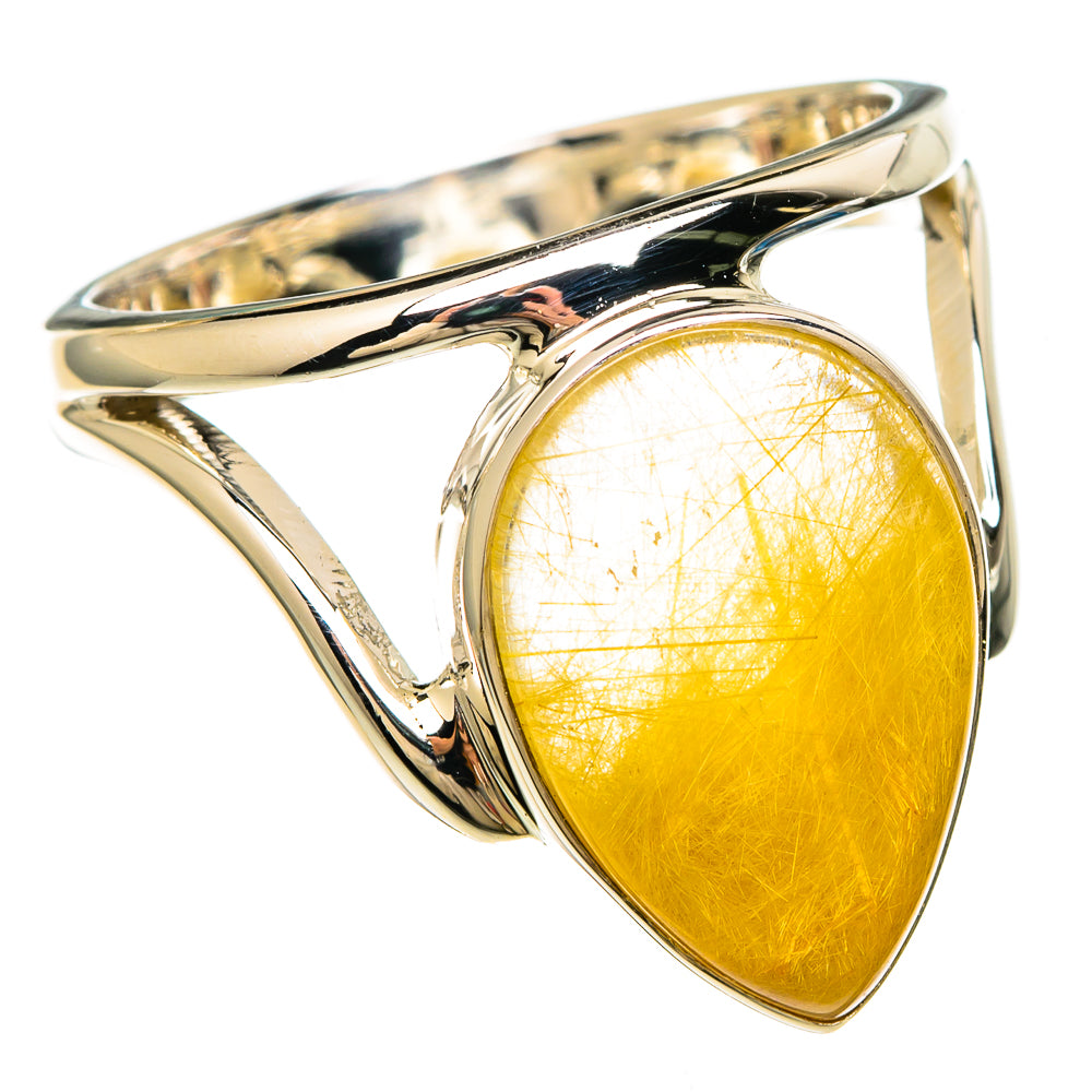 Rutilated Quartz Rings handcrafted by Anasilvercos - RING100593