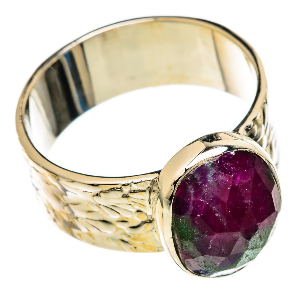 Ruby Zoisite Rings handcrafted by Anasilvercos - RING100598