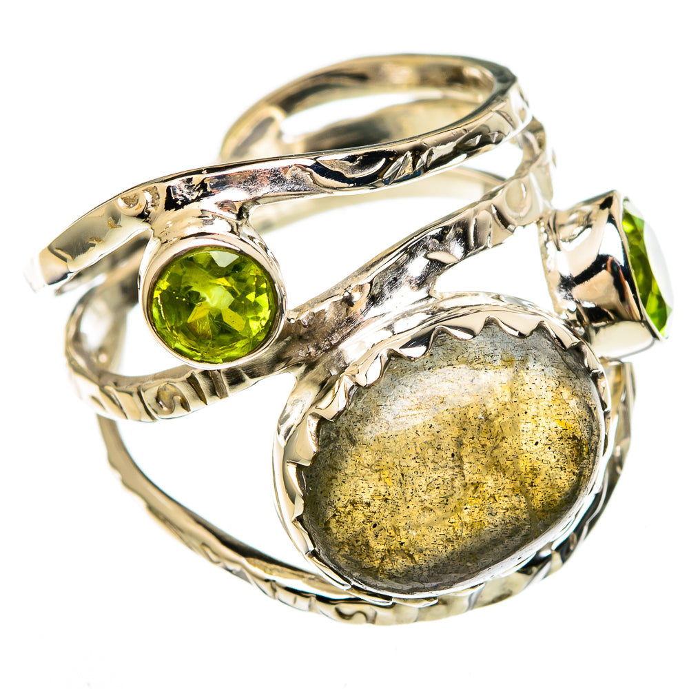 Labradorite Rings handcrafted by Anasilvercos - RING100599