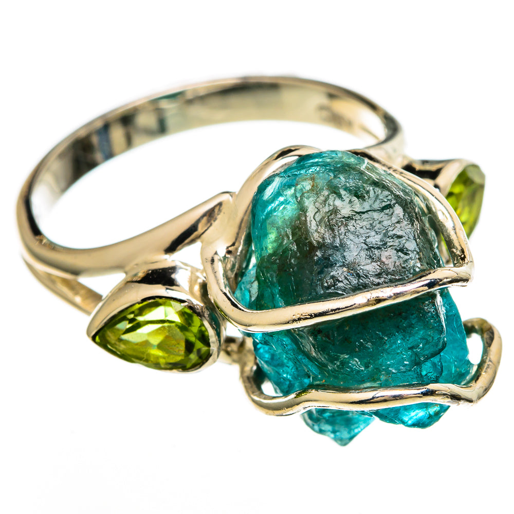 Blue Fluorite Rings handcrafted by Anasilvercos - RING100606