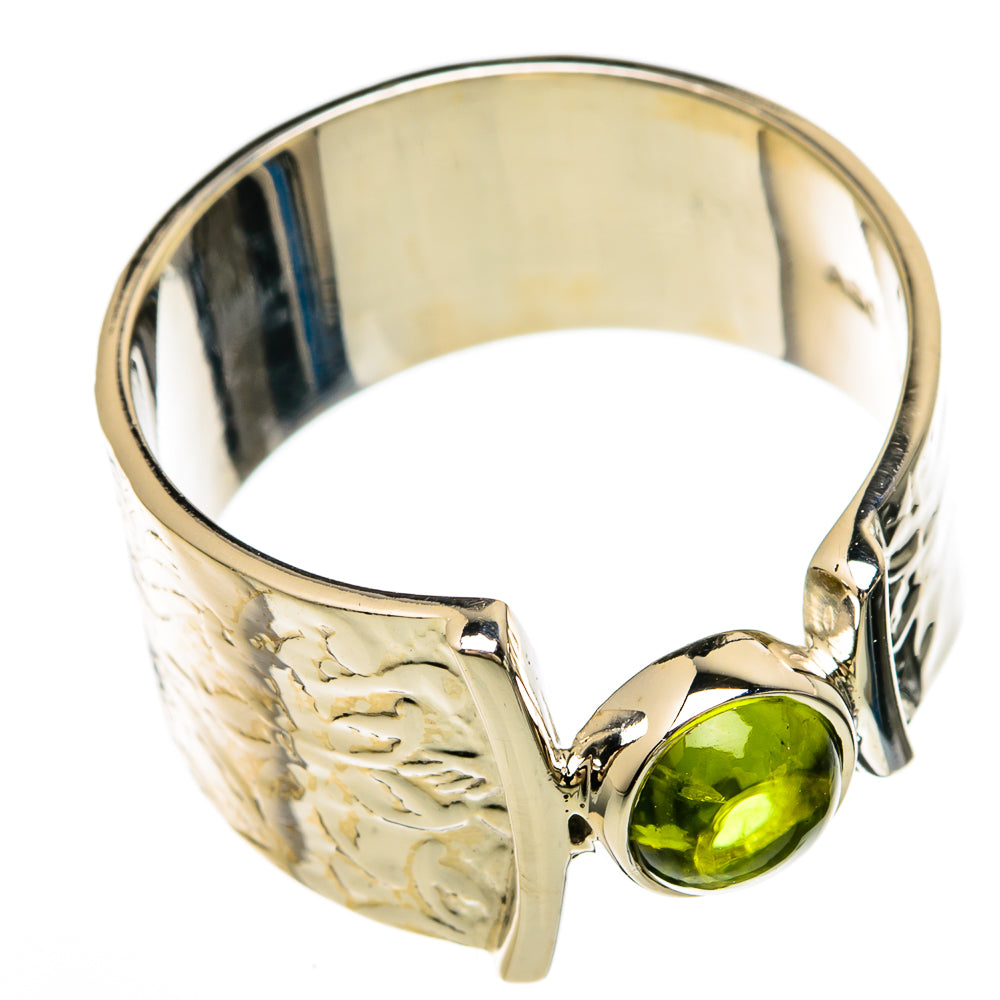 Peridot Rings handcrafted by Anasilvercos - RING100609