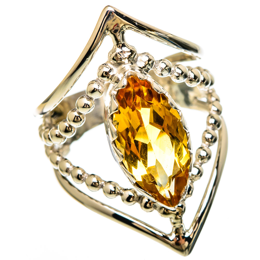 Citrine Rings handcrafted by Anasilvercos - RING100613