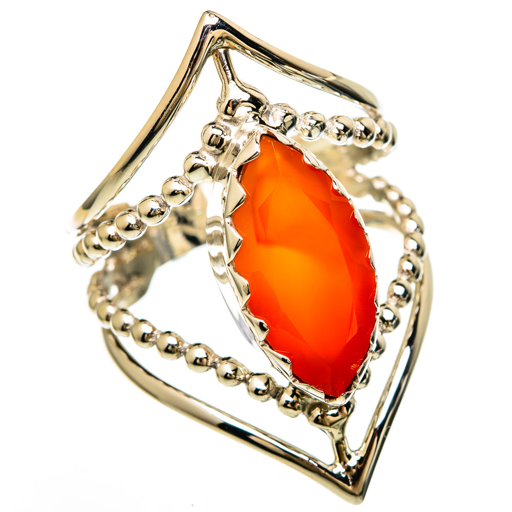 Carnelian Rings handcrafted by Anasilvercos - RING100614