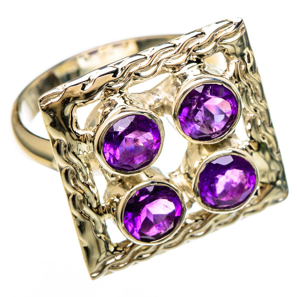 Amethyst Rings handcrafted by Anasilvercos - RING100618