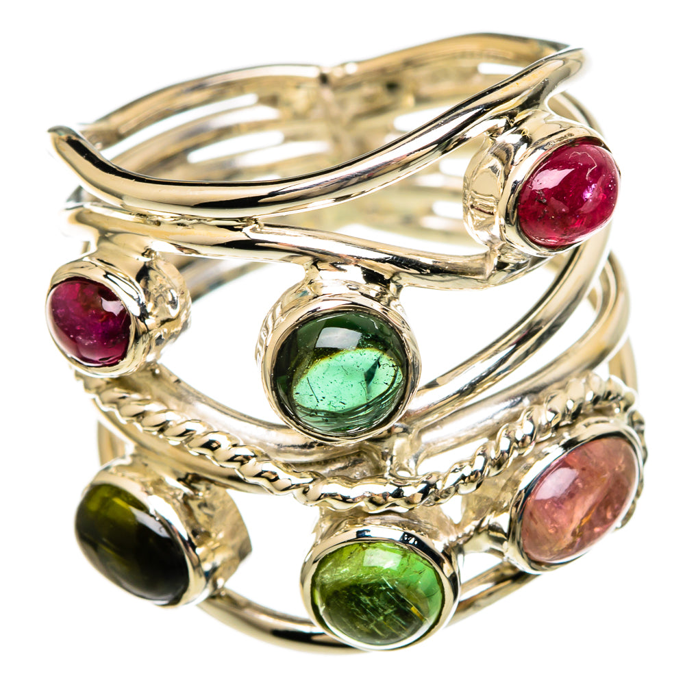 Multi-Tourmaline Rings handcrafted by Anasilvercos - RING100623
