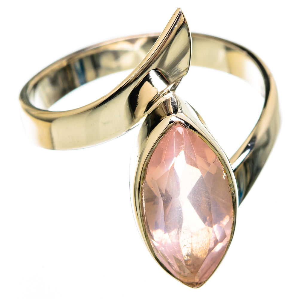 Rose Quartz Rings handcrafted by Anasilvercos - RING100632