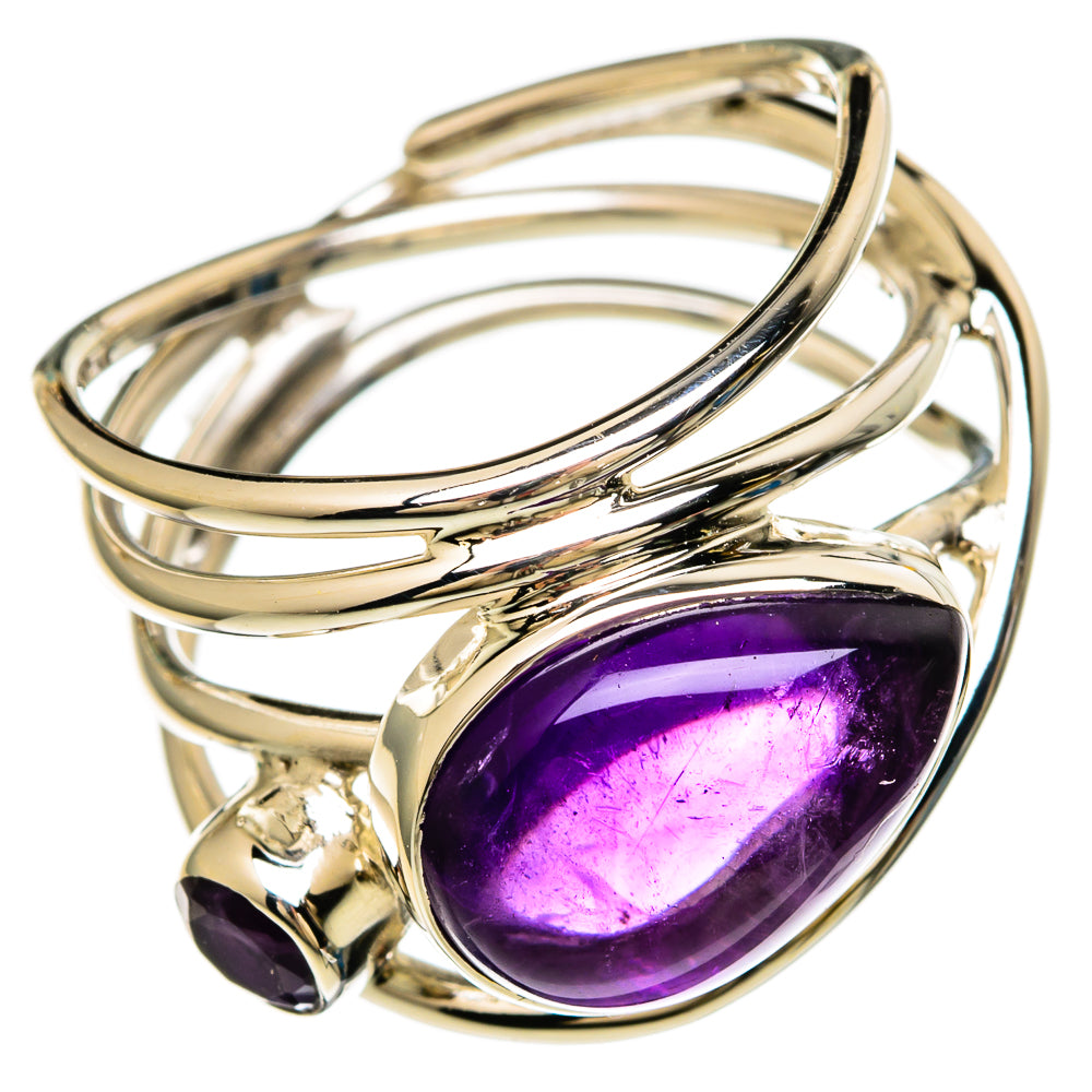 Amethyst Rings handcrafted by Anasilvercos - RING100633