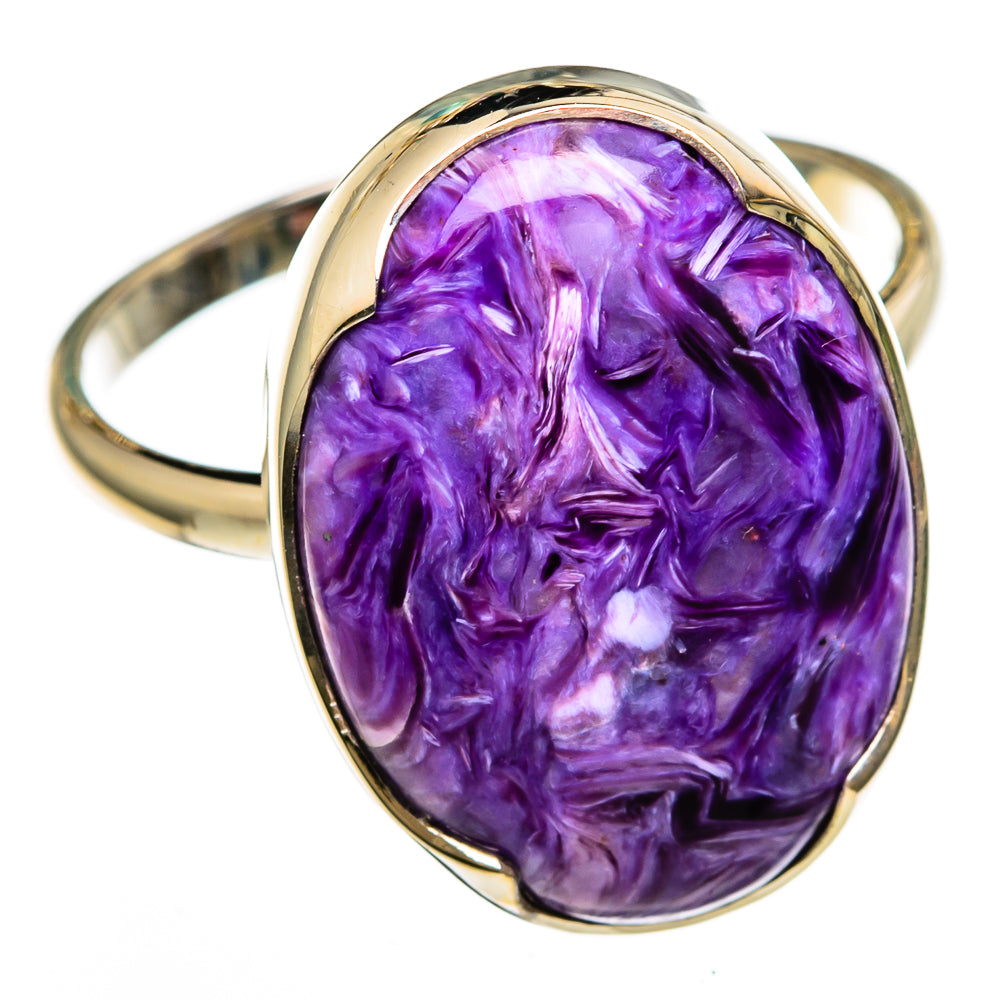 Charoite Rings handcrafted by Anasilvercos - RING100634