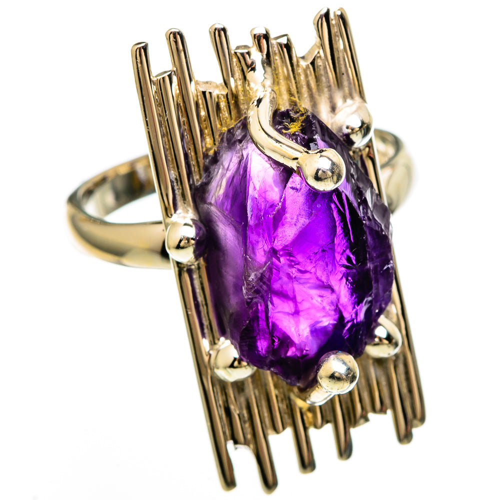 Amethyst Rings handcrafted by Anasilvercos - RING100638