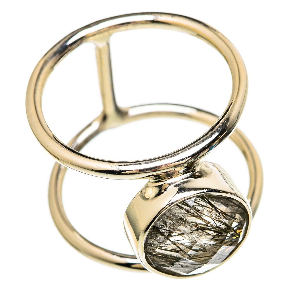 Tourmalinated Quartz Rings handcrafted by Anasilvercos - RING100640