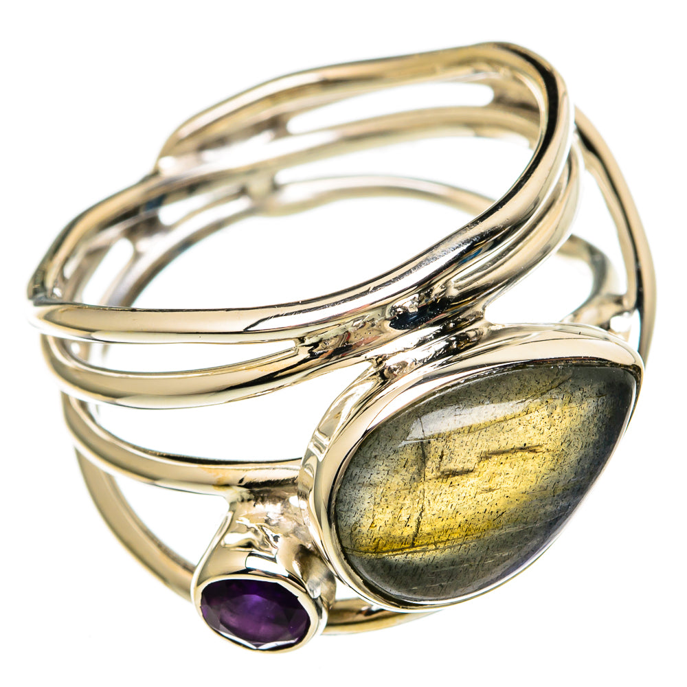 Labradorite Rings handcrafted by Anasilvercos - RING100644