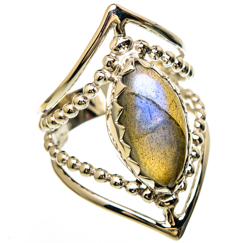 Labradorite Rings handcrafted by Anasilvercos - RING100648