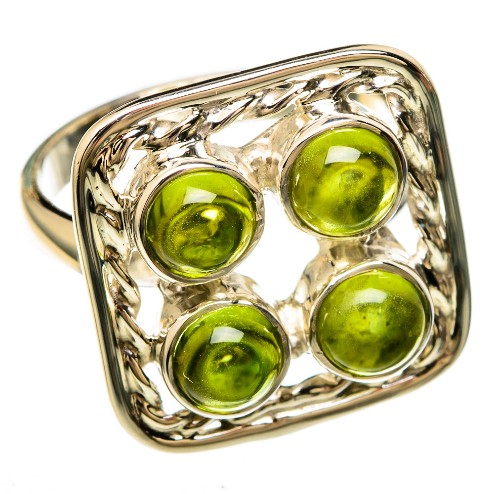 Peridot Rings handcrafted by Anasilvercos - RING100651