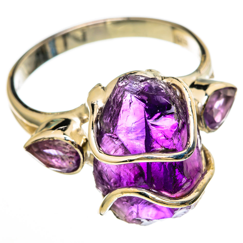 Amethyst Rings handcrafted by Anasilvercos - RING100653