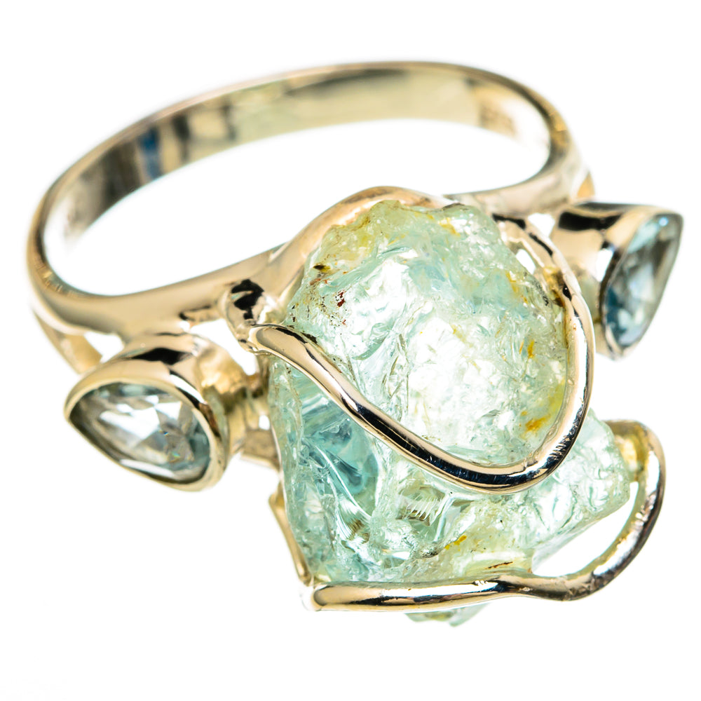Aquamarine Rings handcrafted by Anasilvercos - RING100657