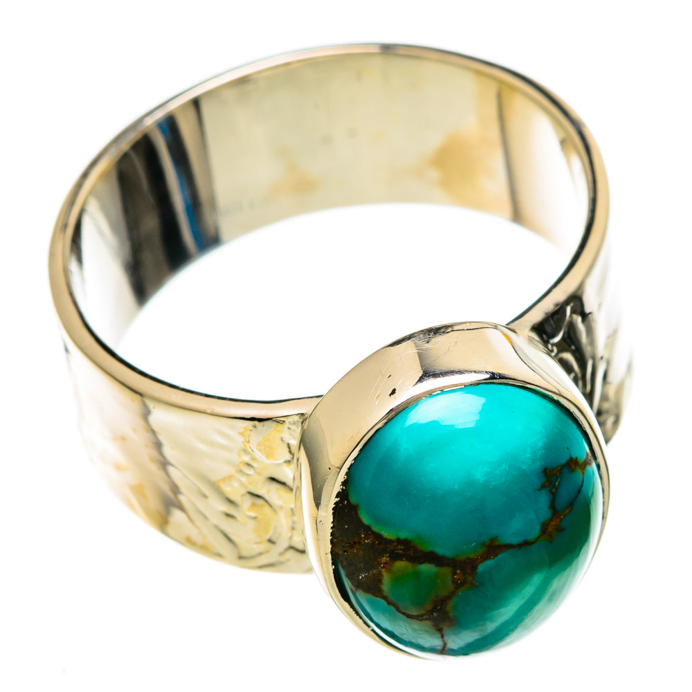 Arizona Turquoise Rings handcrafted by Anasilvercos - RING100660