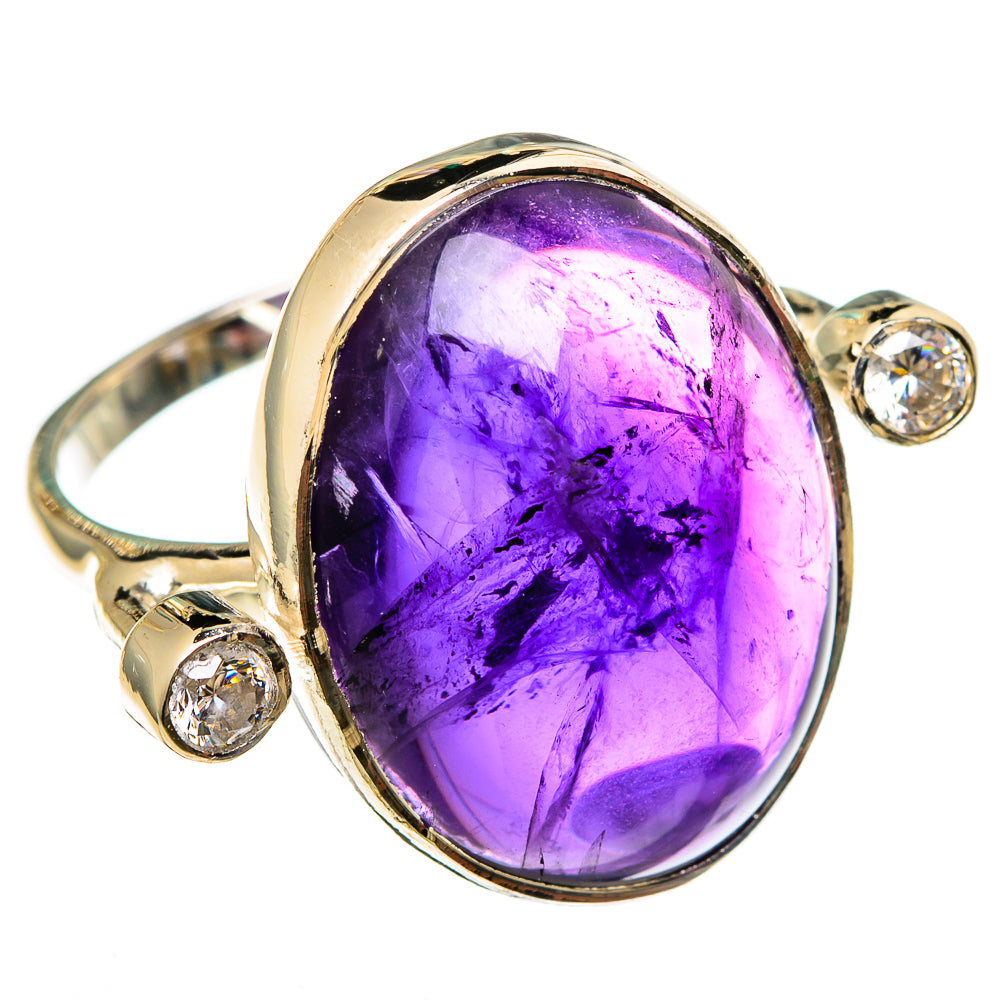 Amethyst Rings handcrafted by Anasilvercos - RING100661
