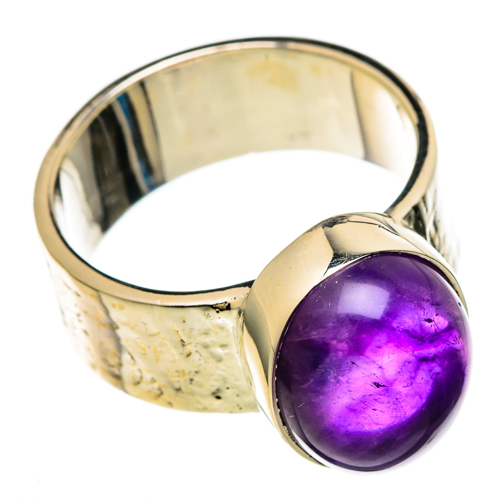 Amethyst Rings handcrafted by Anasilvercos - RING100663