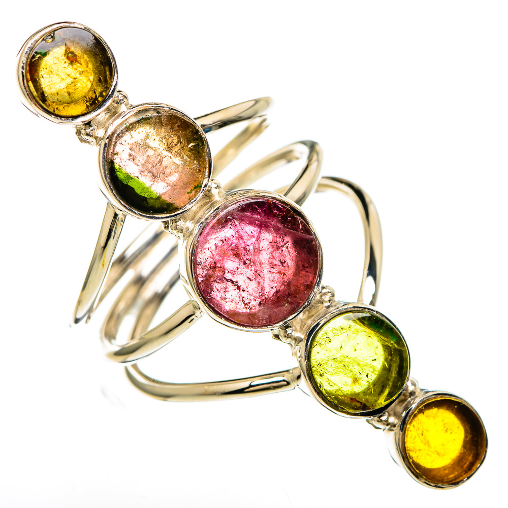Watermelon Tourmaline Rings handcrafted by Anasilvercos - RING100704