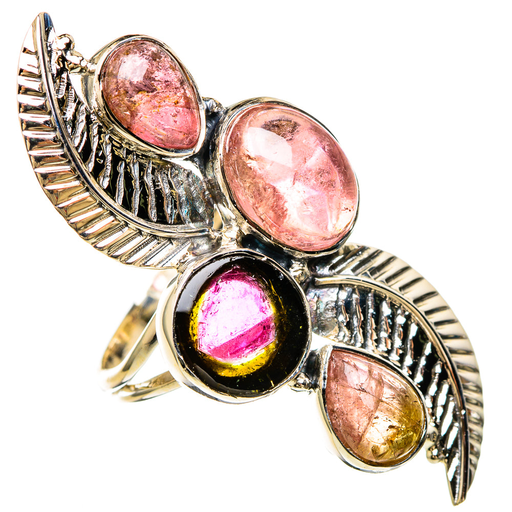 Watermelon Tourmaline Rings handcrafted by Anasilvercos - RING100707
