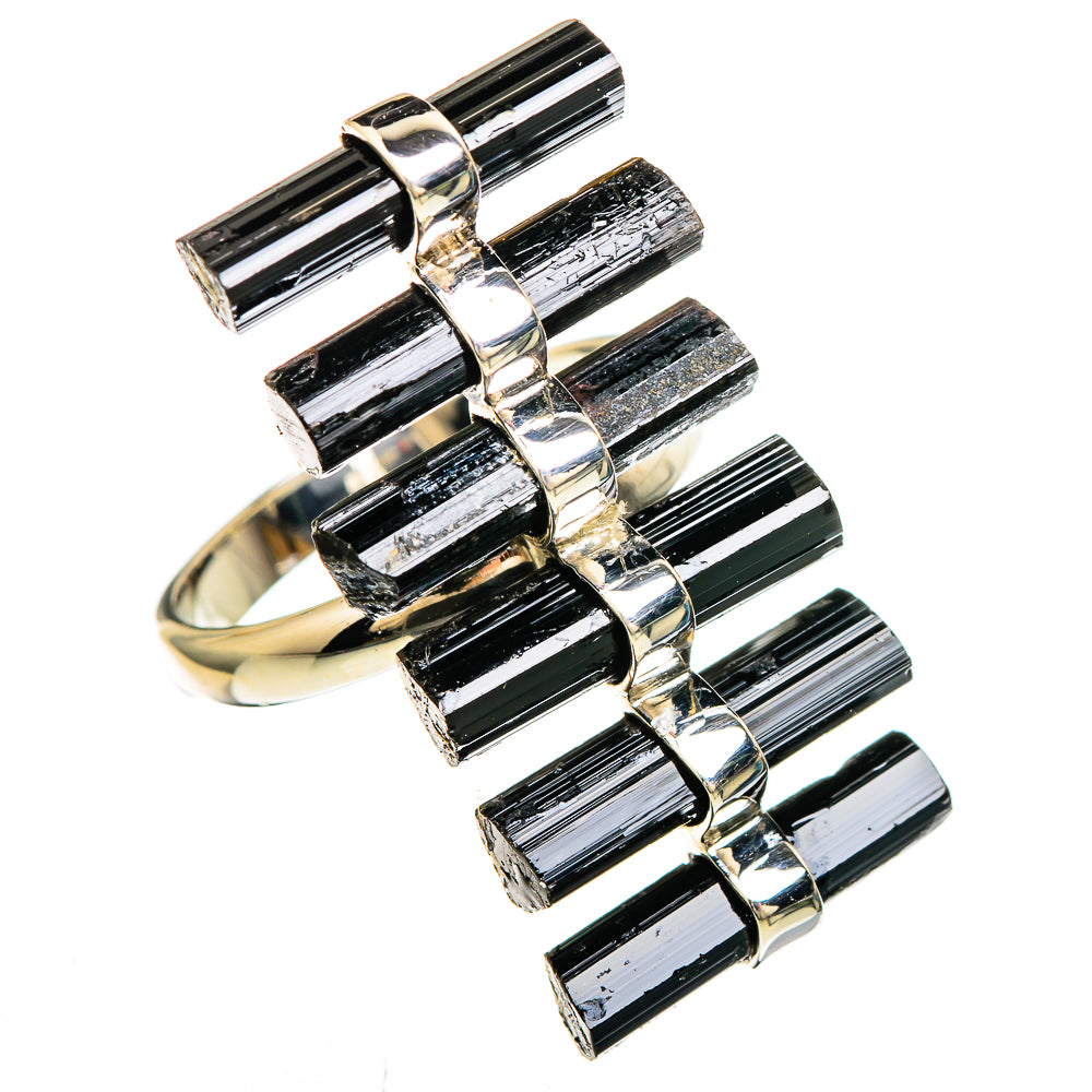 Black Tourmaline Rings handcrafted by Anasilvercos - RING100711