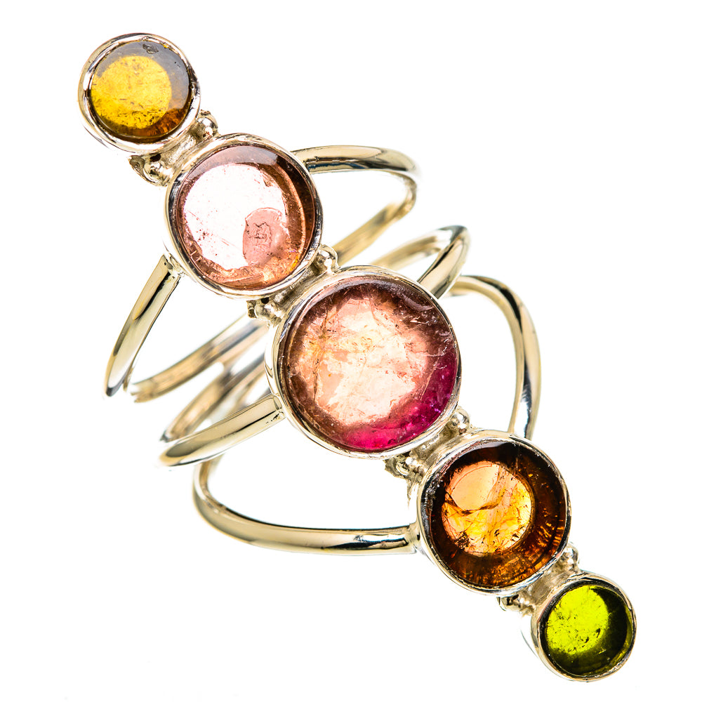 Watermelon Tourmaline Rings handcrafted by Anasilvercos - RING100717