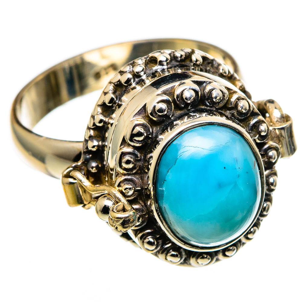 Larimar Rings handcrafted by Anasilvercos - RING100723