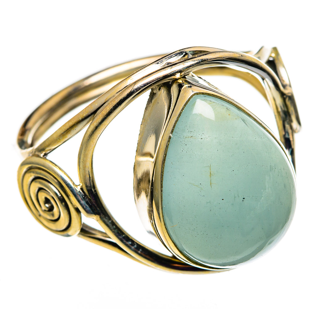 Aquamarine Rings handcrafted by Anasilvercos - RING100724
