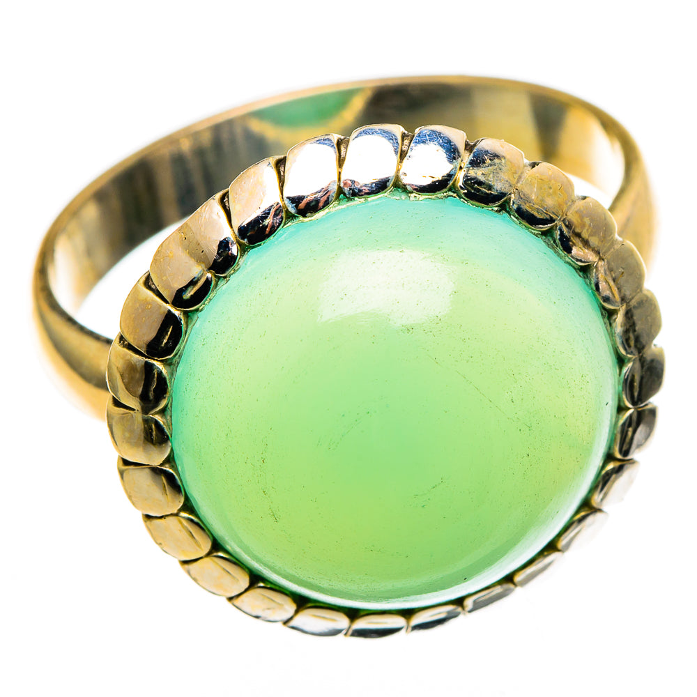 Chrysoprase Rings handcrafted by Anasilvercos - RING100726
