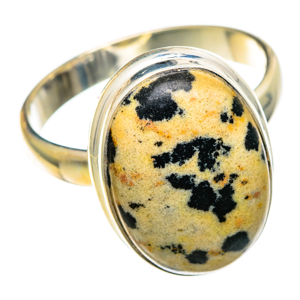 Dalmatian Jasper Rings handcrafted by Anasilvercos - RING100729 - Photo 2