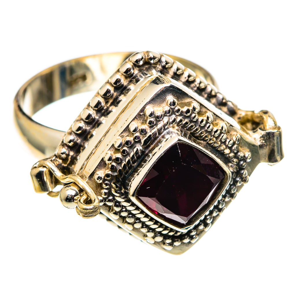 Garnet Rings handcrafted by Anasilvercos - RING100735