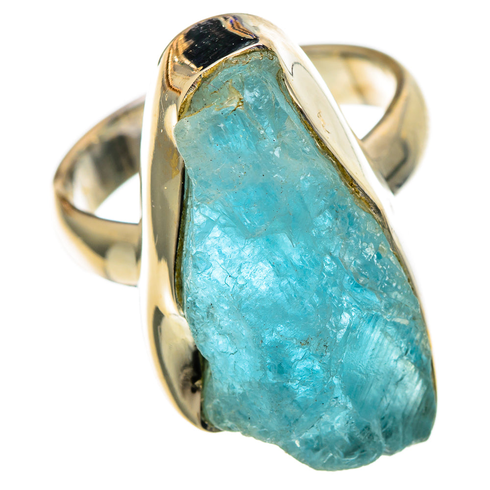 Aquamarine Rings handcrafted by Anasilvercos - RING100751