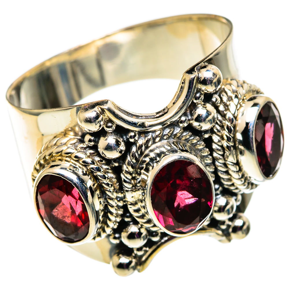 Garnet Rings handcrafted by Anasilvercos - RING100760