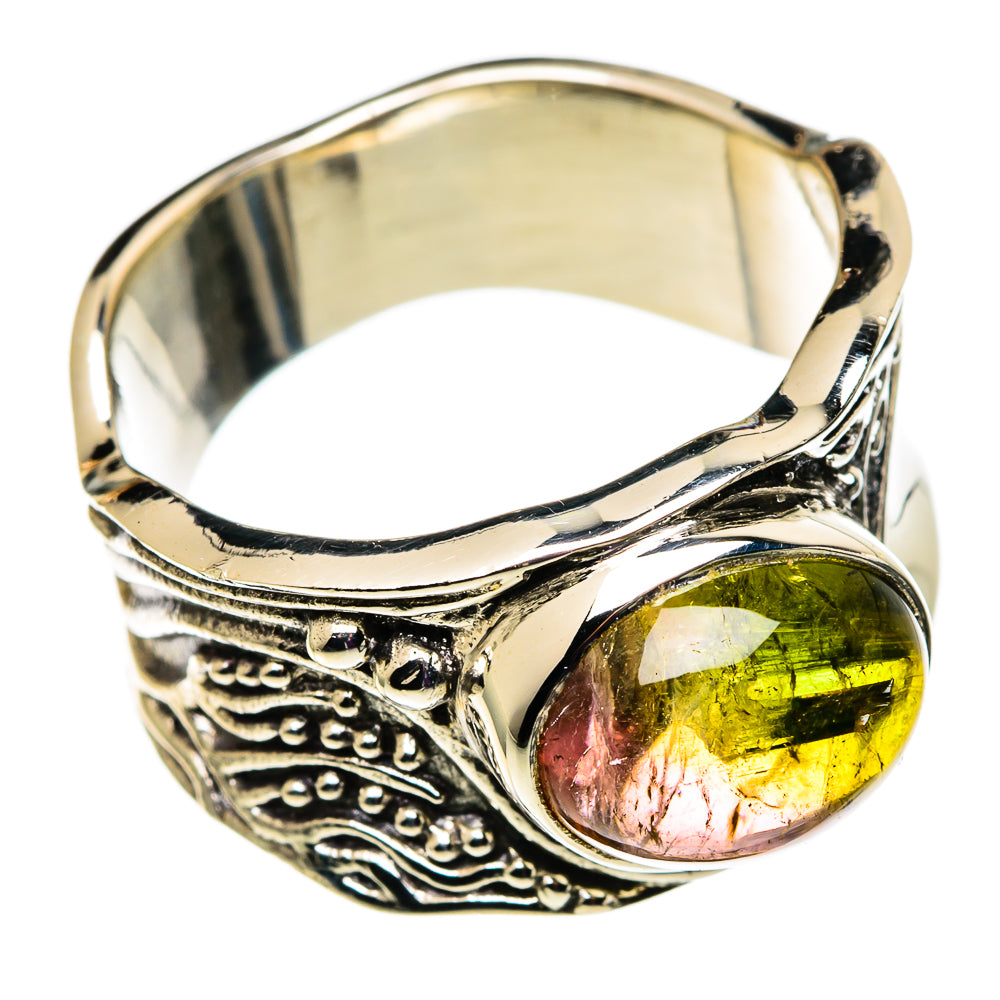 Watermelon Tourmaline Rings handcrafted by Anasilvercos - RING100768